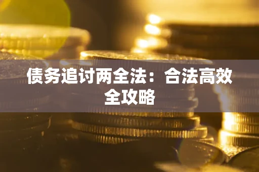 武汉债务追讨两全法：合法高效全攻略