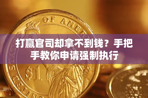 武汉打赢官司却拿不到钱？手把手教你申请强制执行