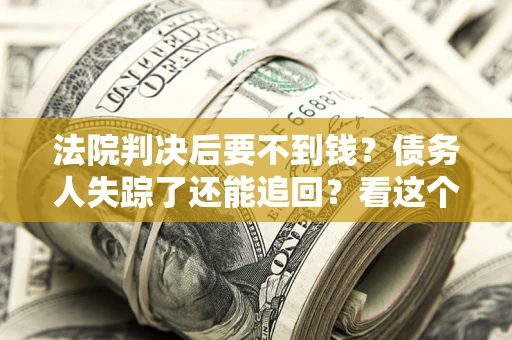 武汉法院判决后要不到钱？债务人失踪了还能追回？看这个方法！
