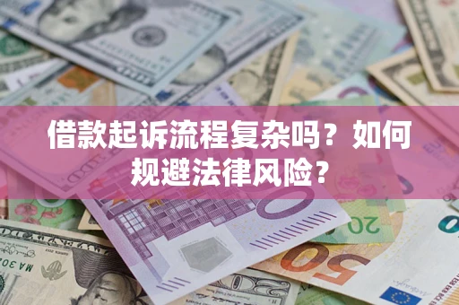 武汉借款起诉流程复杂吗？如何规避法律风险？
