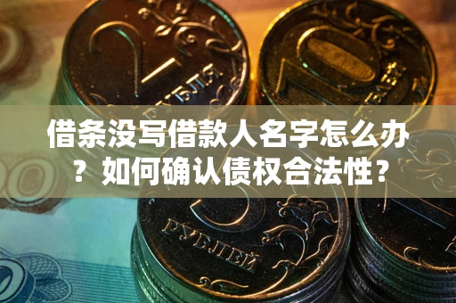 武汉借条没写借款人名字怎么办？如何确认债权合法性？
