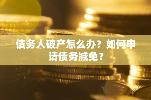 武汉债务人破产怎么办？如何申请债务减免？