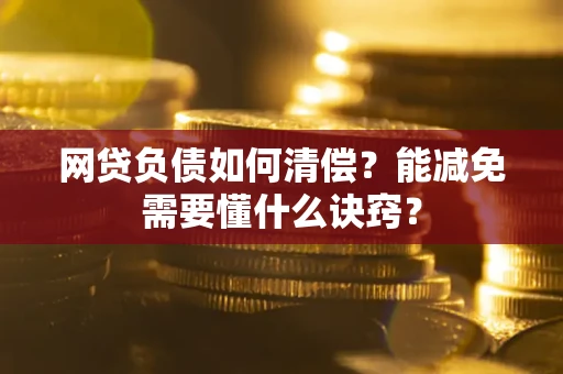 武汉网贷负债如何清偿？能减免需要懂什么诀窍？