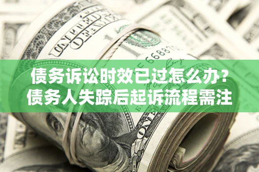 武汉债务诉讼时效已过怎么办？债务人失踪后起诉流程需注意什么？