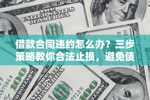 武汉借款合同违约怎么办？三步策略教你合法止损，避免债务危机升级