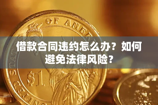 武汉借款合同违约怎么办？如何避免法律风险？